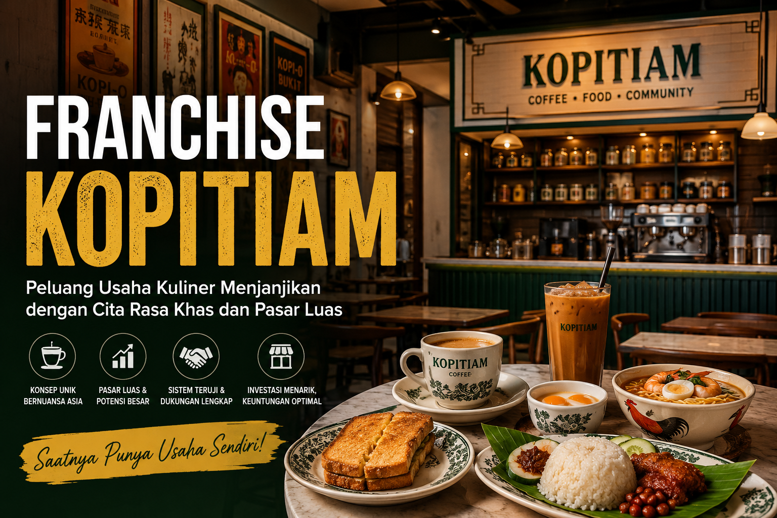 Franchise Kopitiam yang Menjanjikan Peluang Usaha Kuliner dengan Cita Rasa Khas dan Pasar Luas