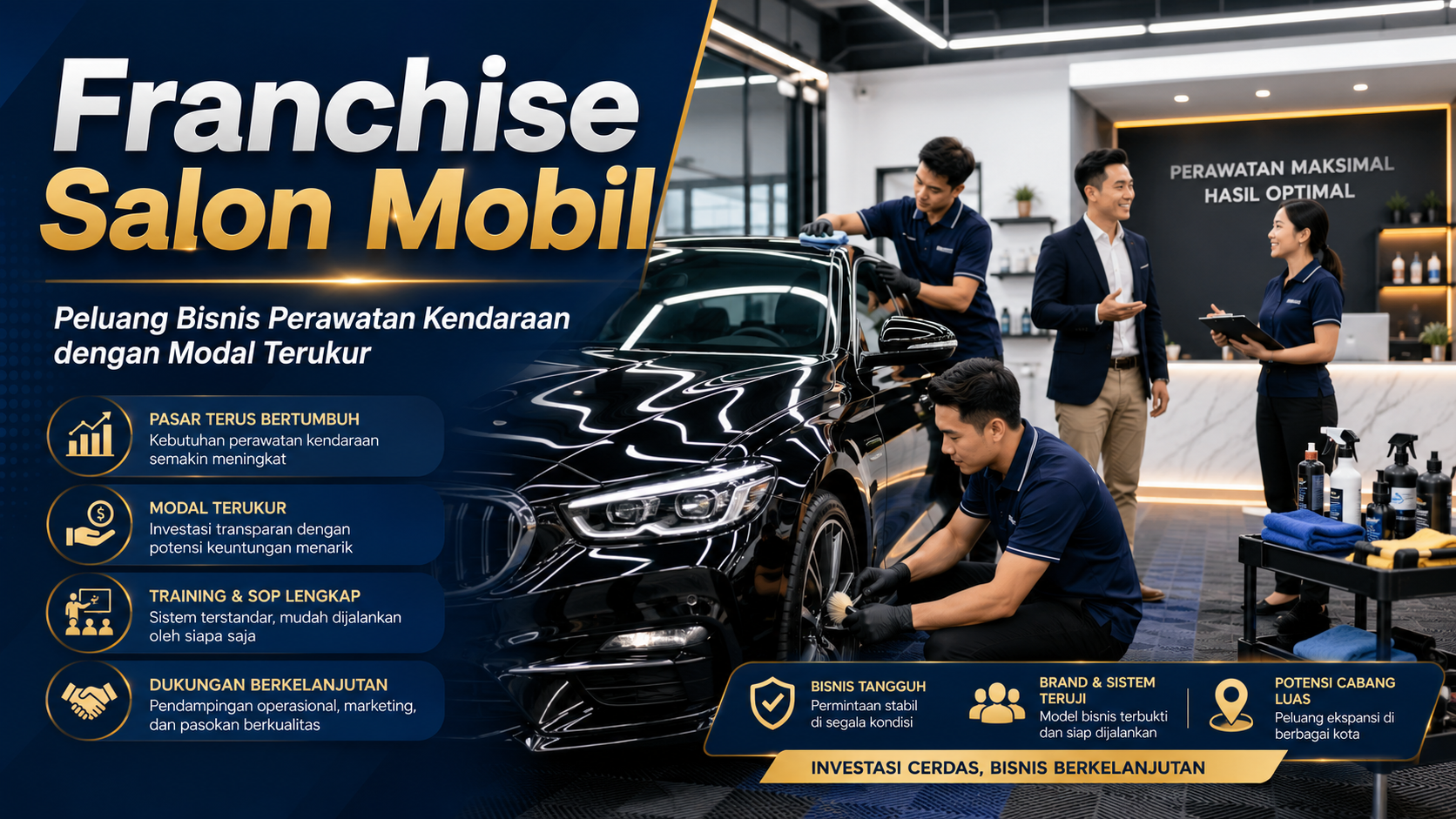 Franchise Salon Mobil yang Menjanjikan Peluang Bisnis Perawatan Kendaraan dengan Modal Terukur