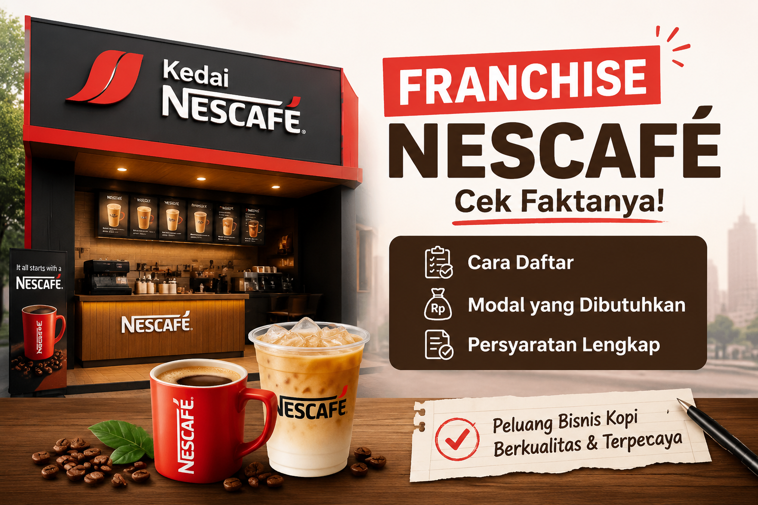 Informasi Lengkap Franchise Nescafé dari Daftar, Modal, hingga Syarat