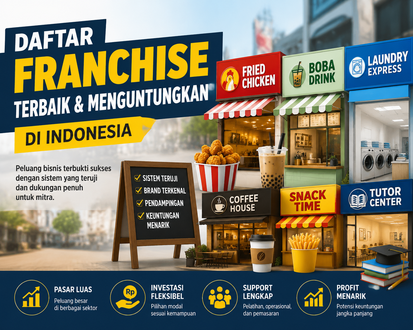 Daftar Franchise Terbaik dan Menguntungkan di Indonesia