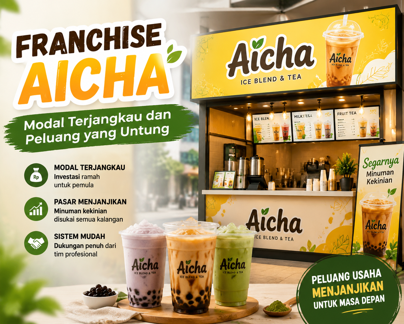 Franchise Aicha: Modal Terjangkau dan Peluang yang Untung