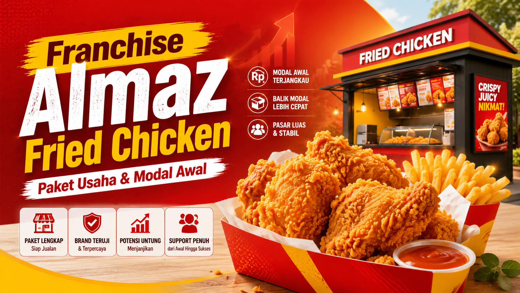 Franchise Almaz Fried Chicken: Paket Usaha dan Modal Awal