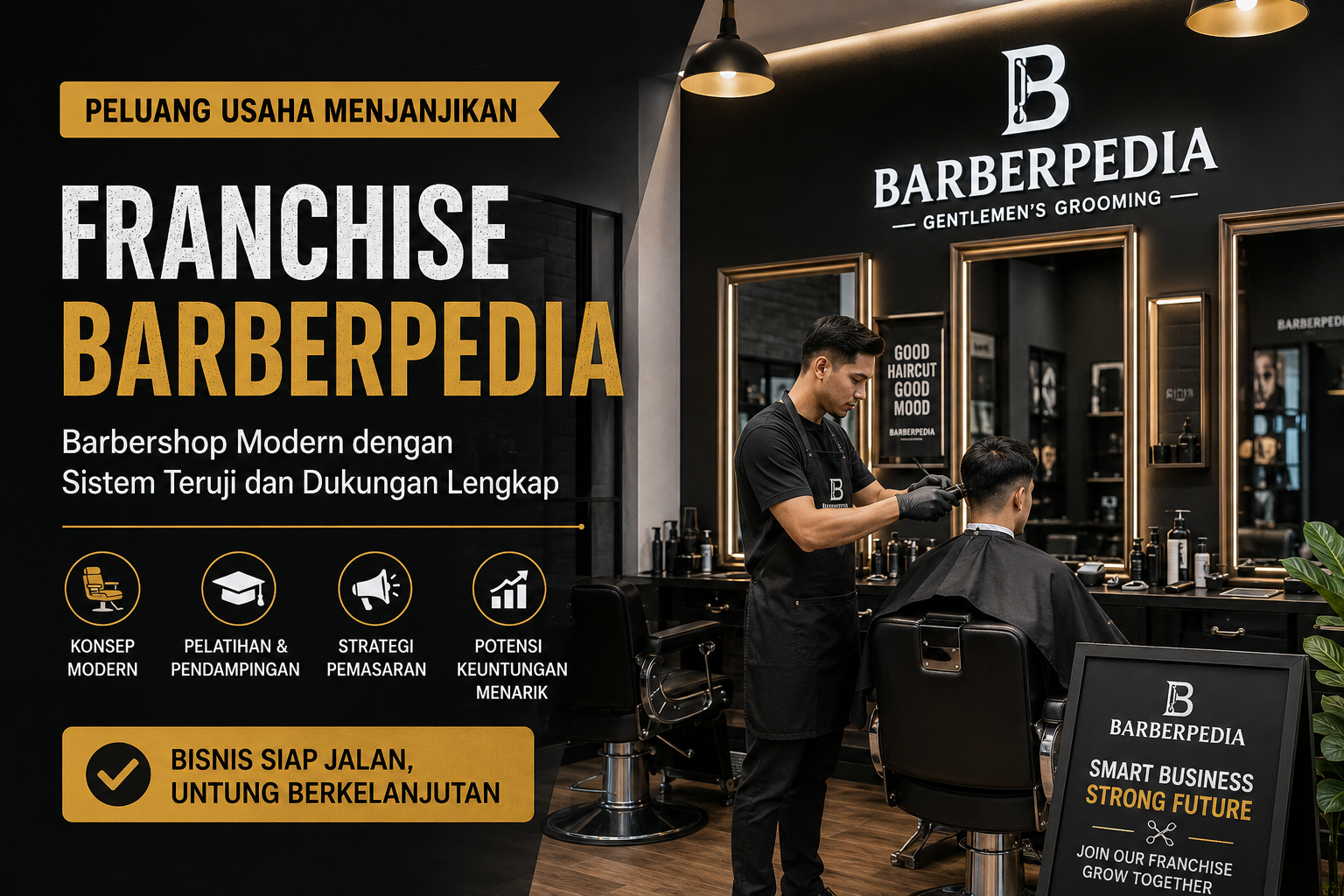 Franchise Barberpedia Peluang Usaha Barbershop Modern dengan Dukungan Sistem yang Teruji