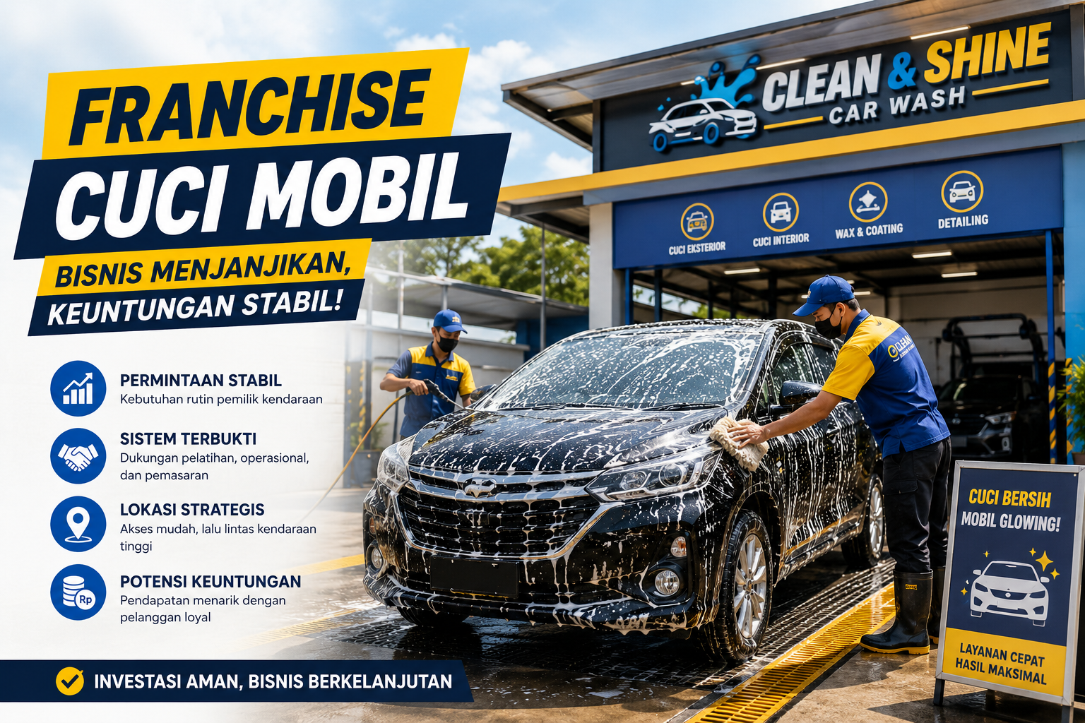 Franchise Cuci Mobil yang Menjanjikan untuk Memulai Bisnis dengan Potensi Keuntungan Stabil