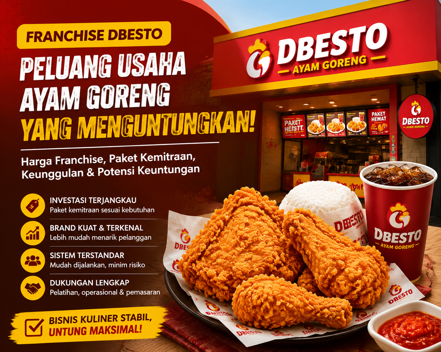 Franchise DBesto: Harga Franchise dan Paket Kemitraan