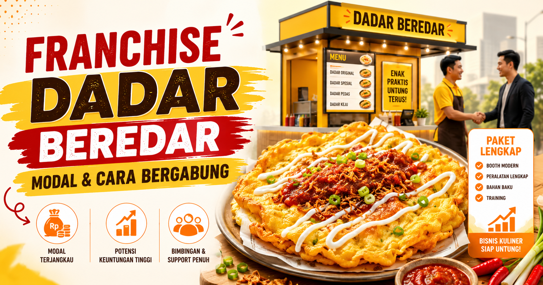Franchise Dadar Beredar: Modal dan Cara Bergabung