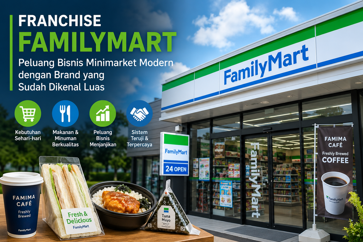 Franchise FamilyMart, Peluang Bisnis Minimarket Modern dengan Brand yang Sudah Dikenal Luas