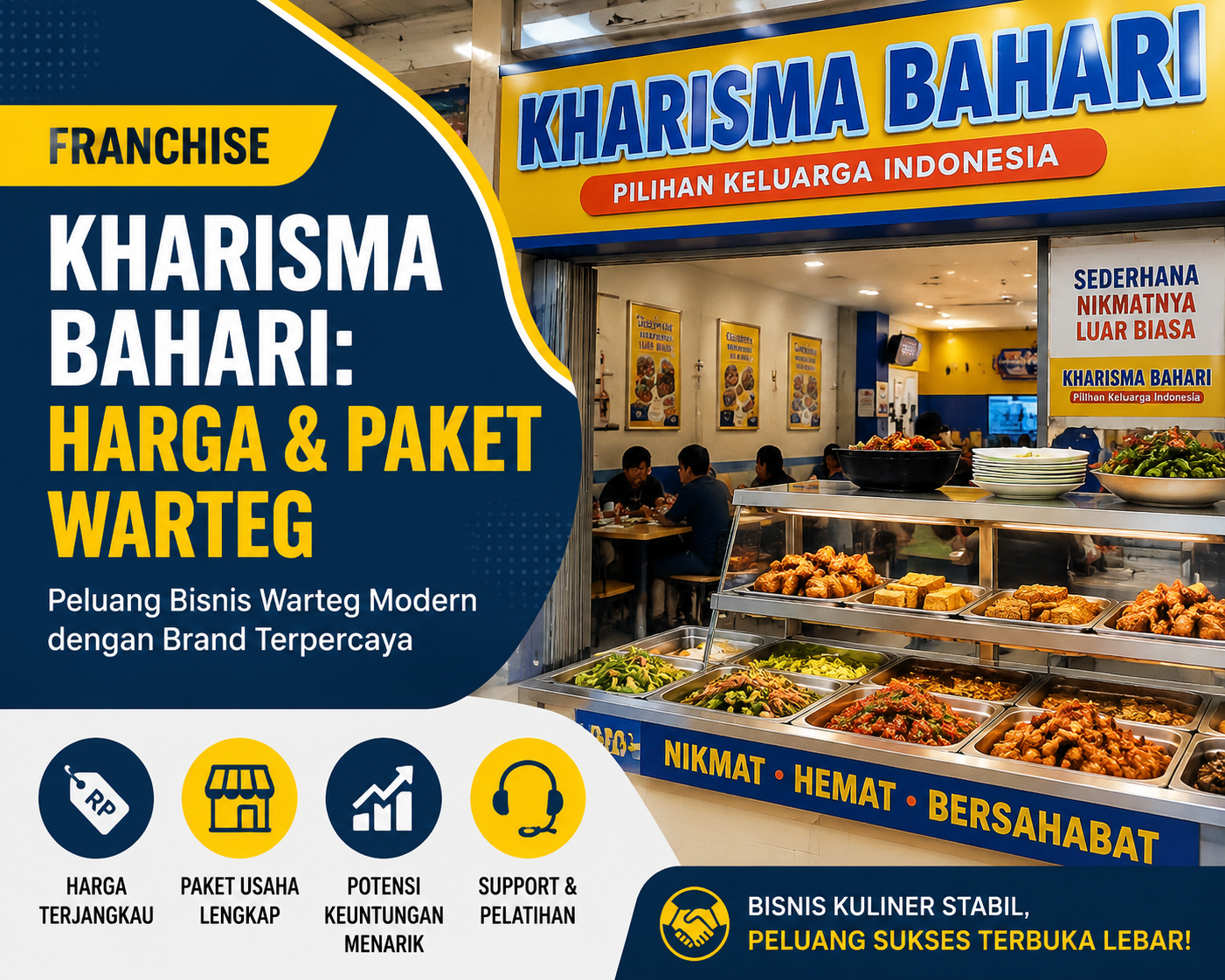 Franchise Kharisma Bahari: Harga dan Paket Warteg