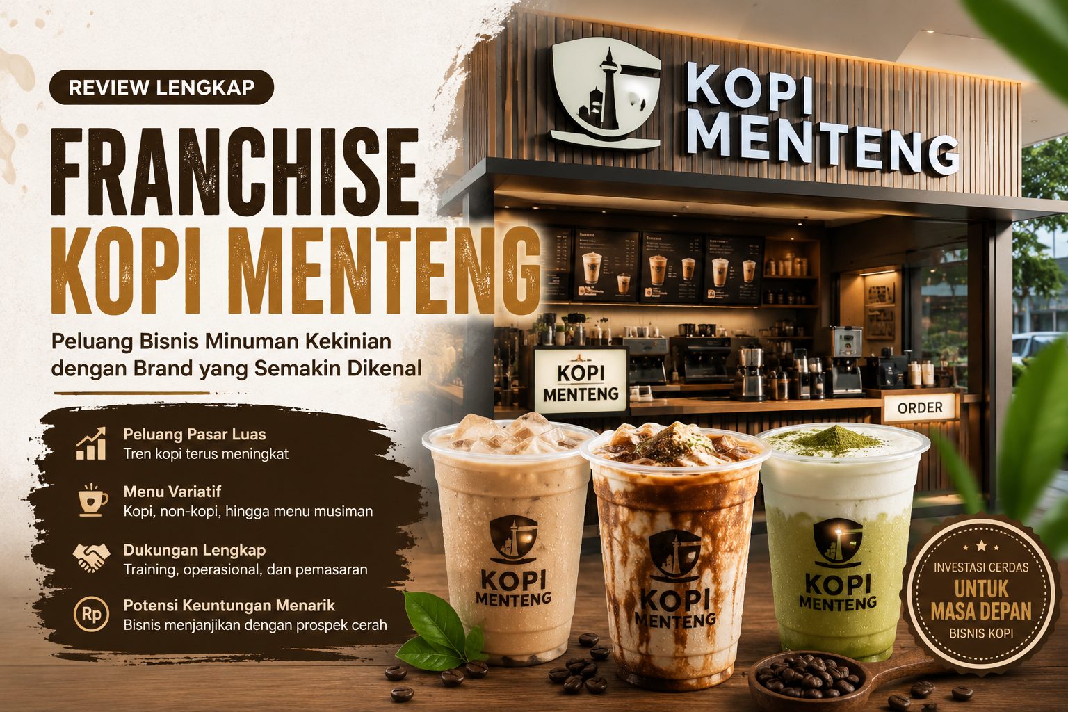 Franchise Kopi Menteng, Peluang Bisnis Minuman Kekinian dengan Brand yang Semakin Dikenal