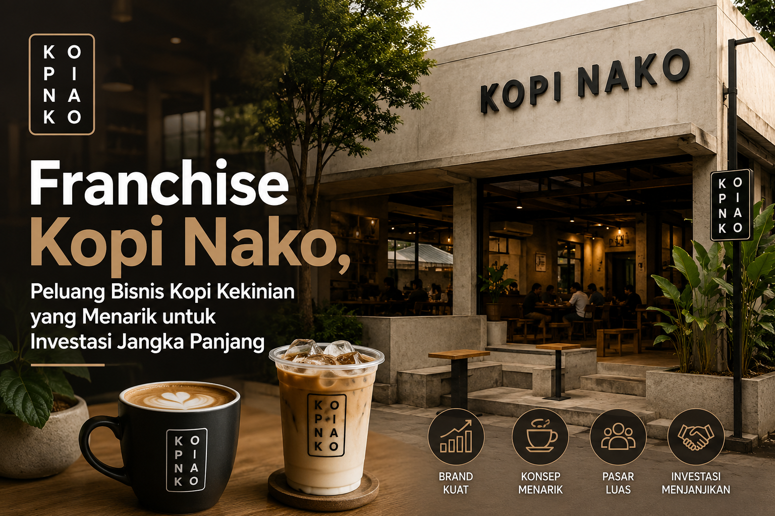 Franchise Kopi Nako, Peluang Bisnis Kopi Kekinian yang Menarik untuk Investasi Jangka Panjang