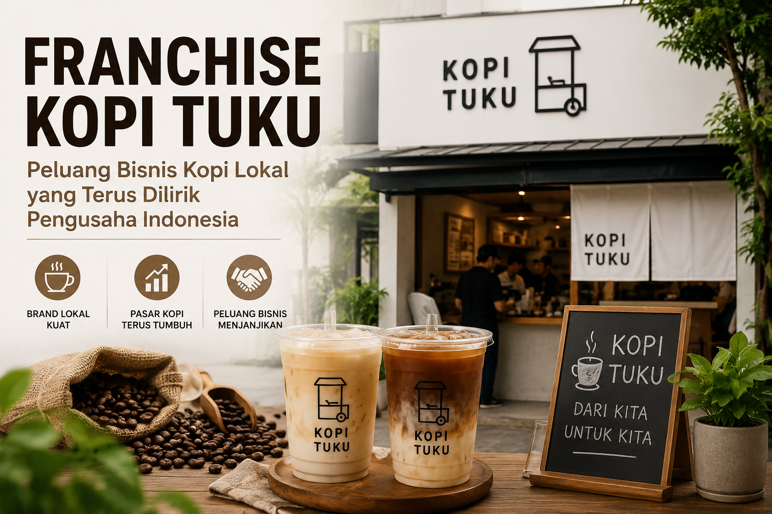 Franchise Kopi Tuku, Peluang Bisnis Kopi Lokal yang Terus Dilirik Pengusaha Indonesia
