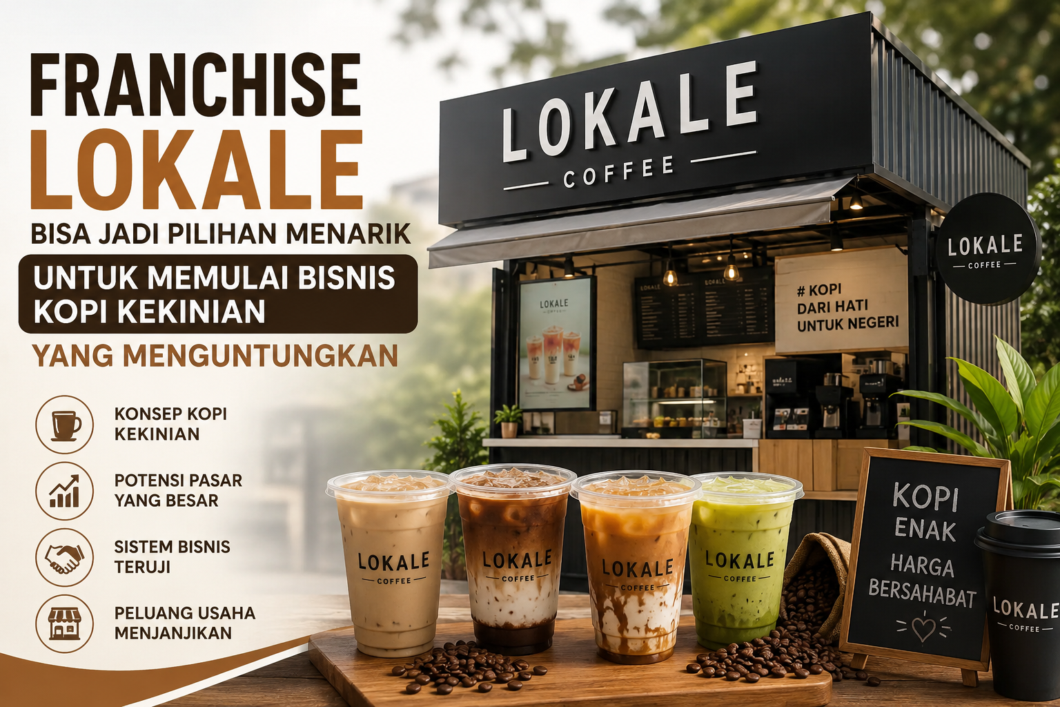 Franchise Lokale Bisa Jadi Pilihan Menarik untuk Memulai Bisnis Kopi Kekinian yang Menguntungkan