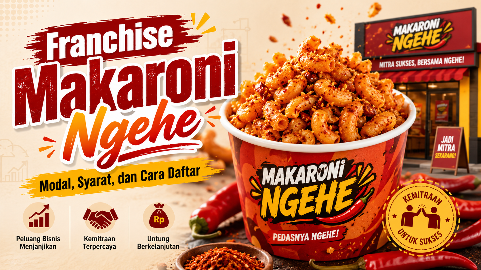 Franchise Makaroni Ngehe: Modal, Syarat, dan Cara Daftar