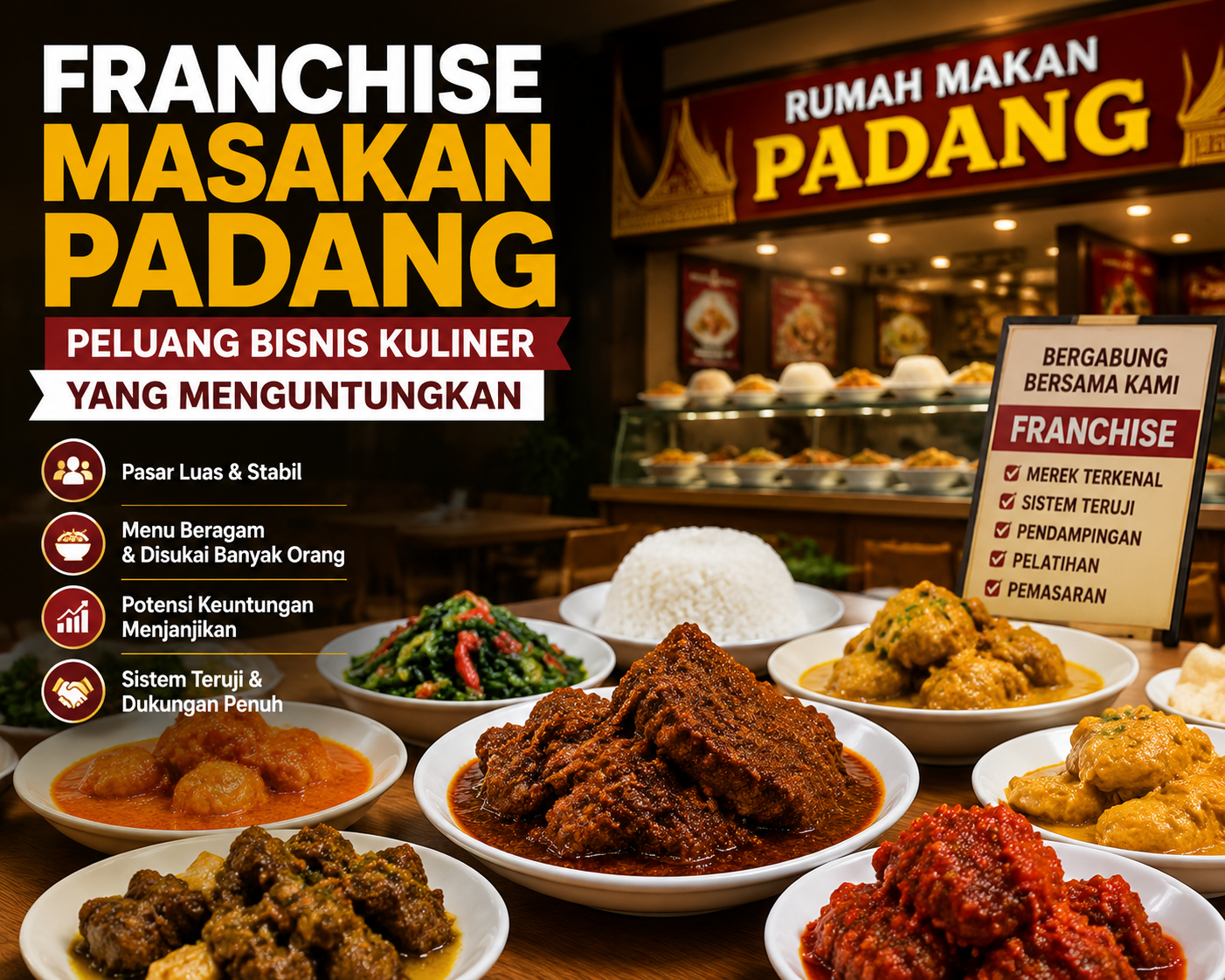 Franchise Masakan Padang Terbaik: Peluang Bisnis Kuliner yang Menguntungkan