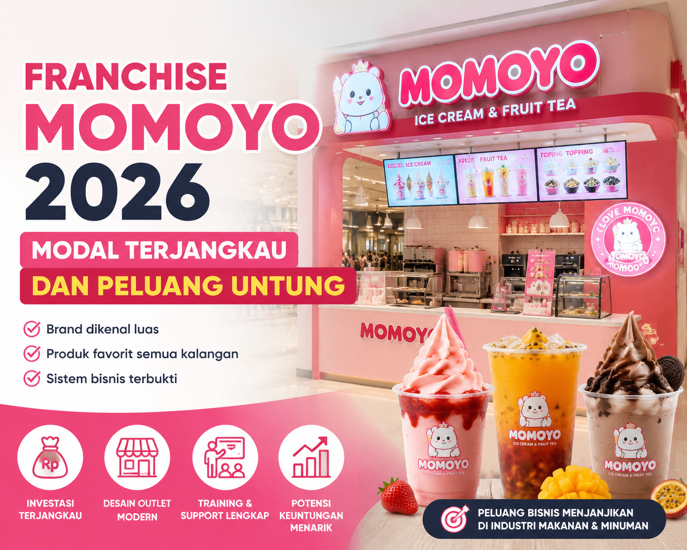 Franchise Momoyo 2026: Modal Terjangkau dan Peluang Untung