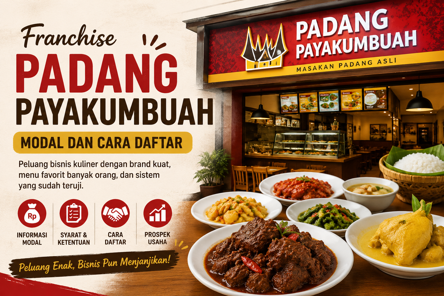 Franchise Padang Payakumbuah: Modal dan Cara Daftar