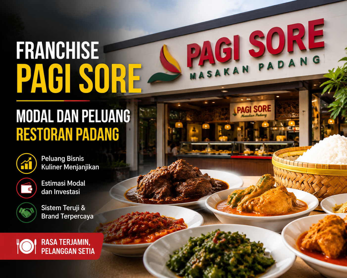 Franchise Pagi Sore: Modal dan Peluang Restoran Padang
