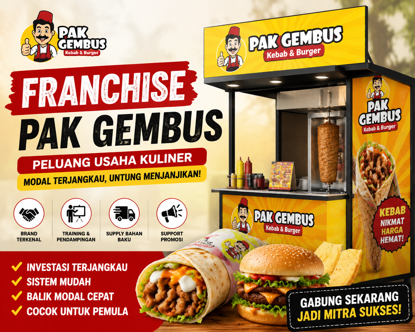 Franchise Pak Gembus: Harga, Syarat, dan Cara Daftar