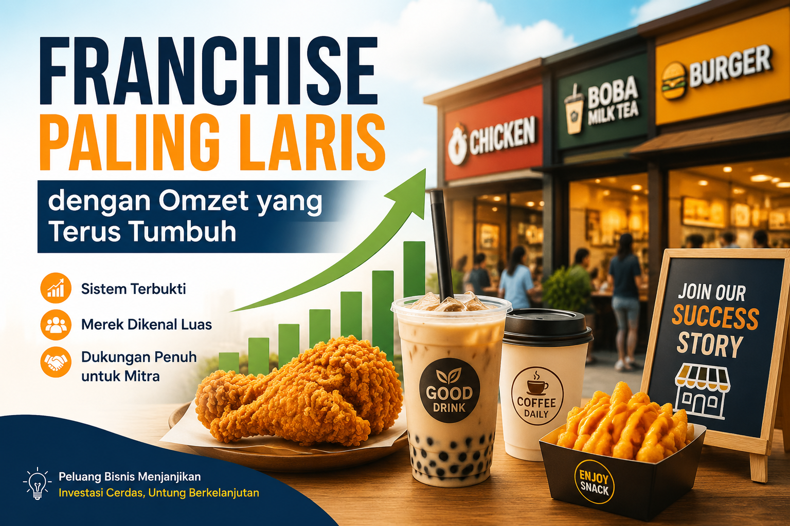 Franchise Paling Laris dengan Omzet yang Terus Tumbuh