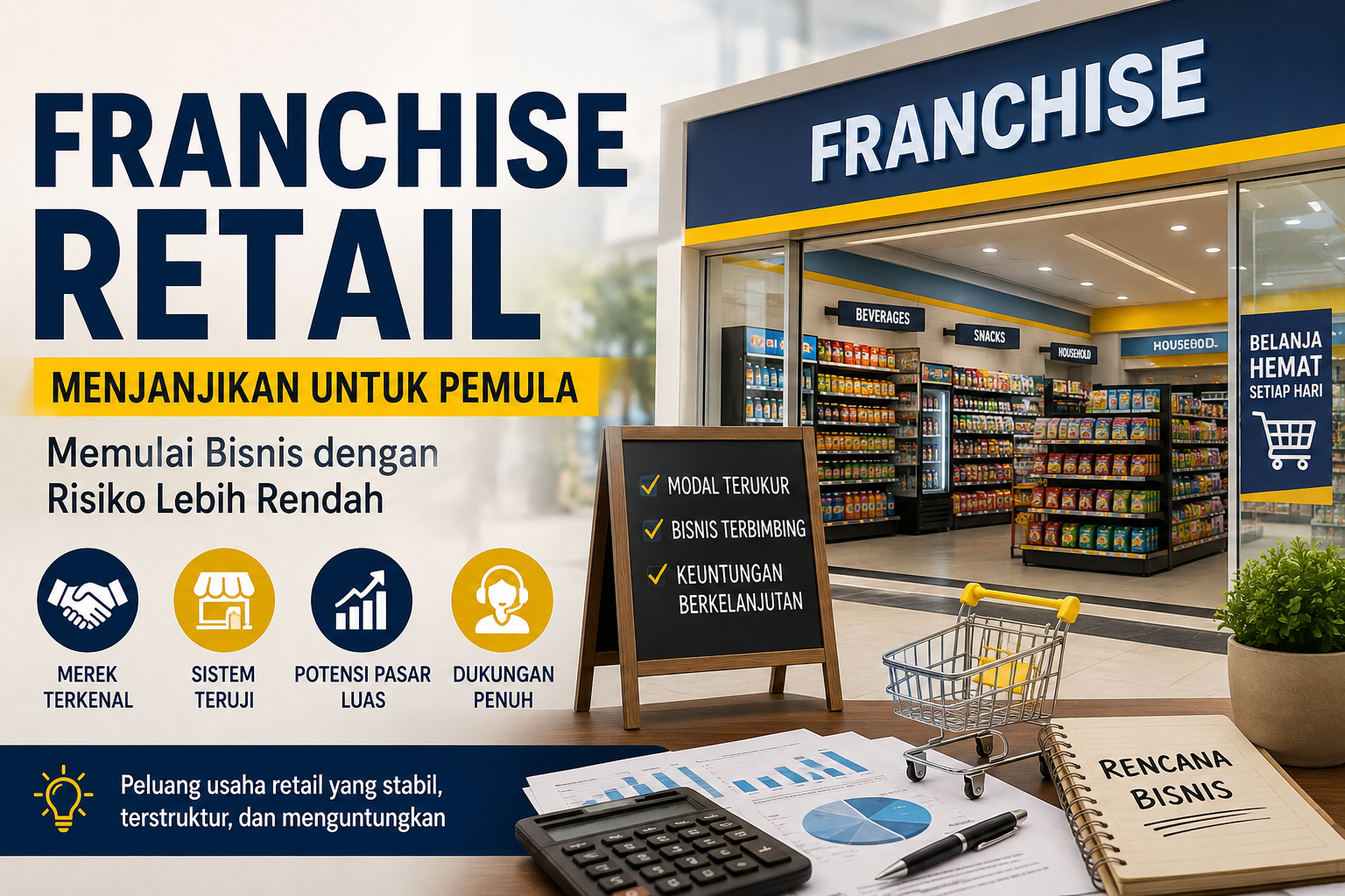 Franchise Retail Menjanjikan untuk Pemula yang Ingin Memulai Bisnis dengan Risiko Lebih Rendah