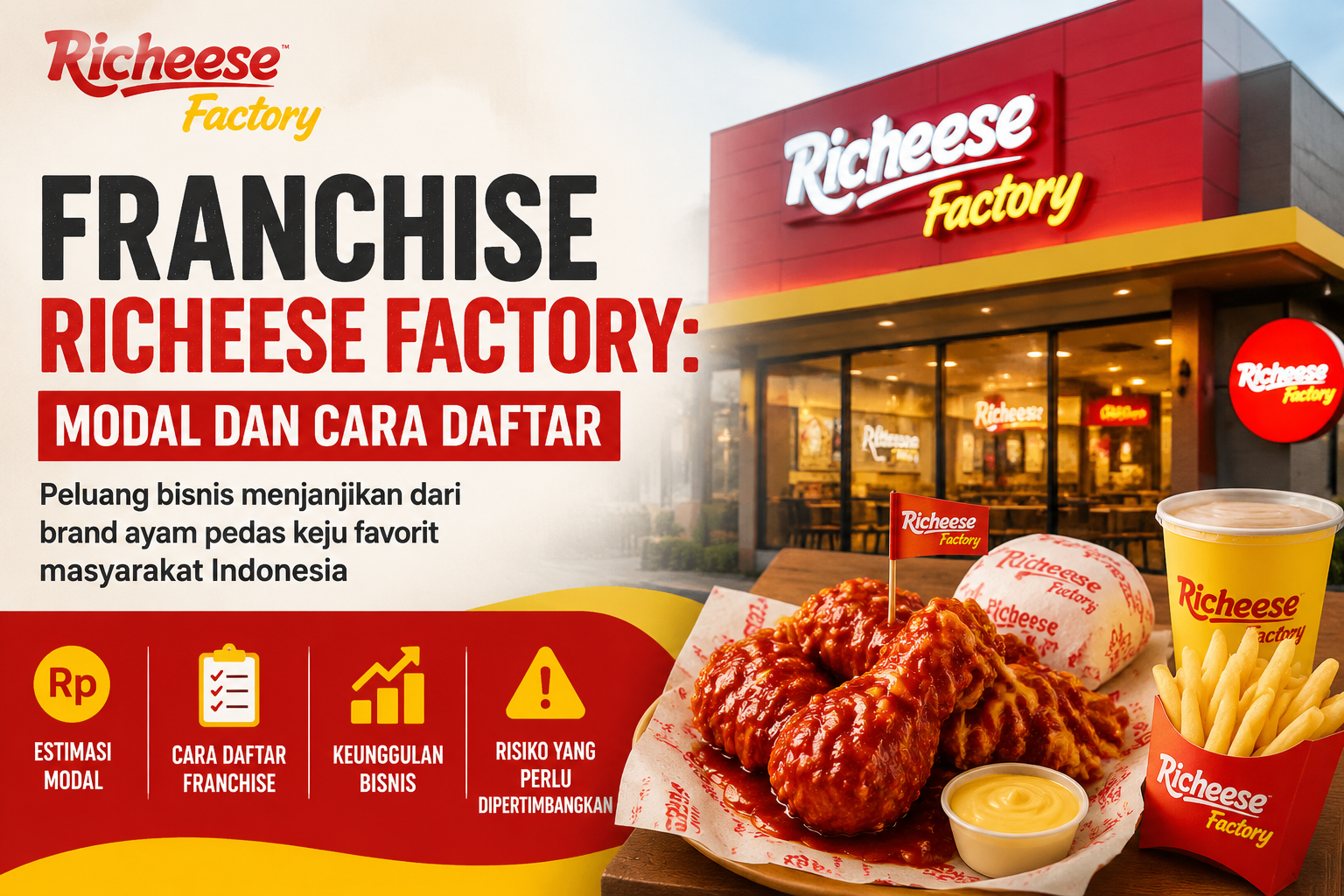 Franchise Richeese Factory: Modal dan Cara Daftar