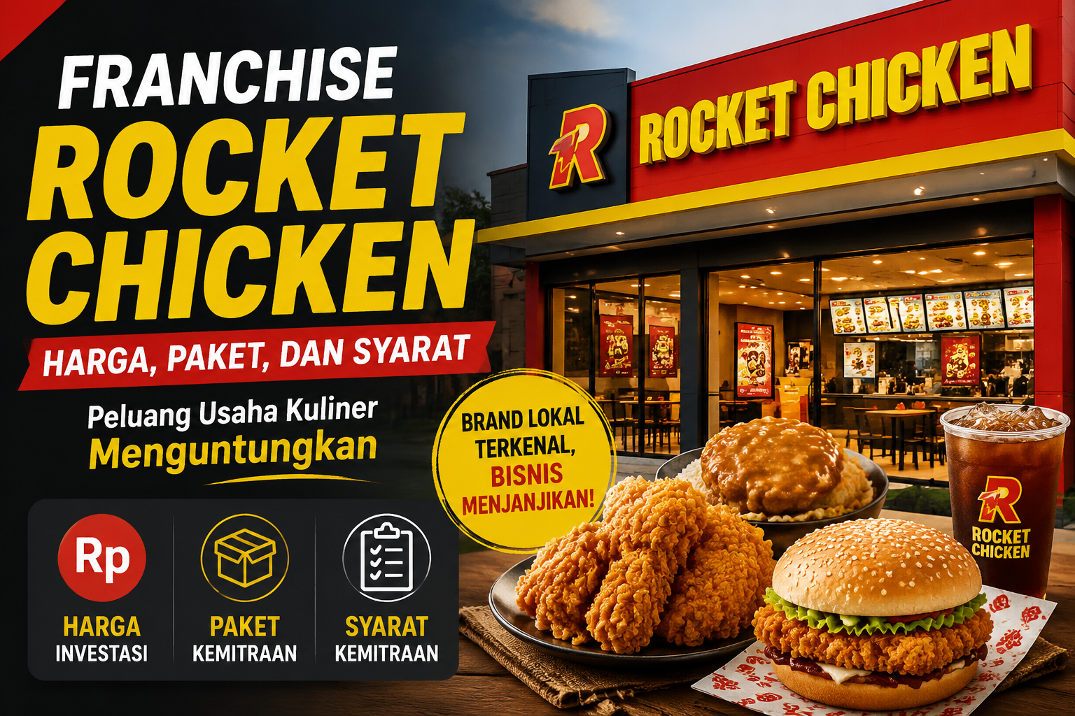 Franchise Rocket Chicken: Harga, Paket, dan Syarat