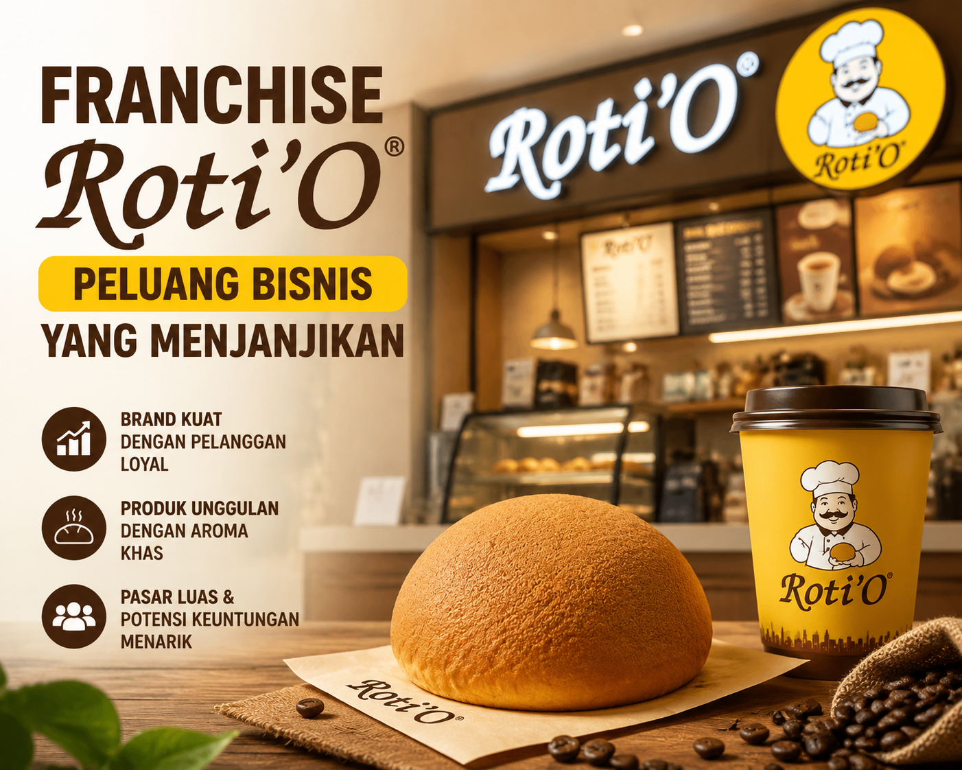 Franchise Roti’O Jadi Peluang Bisnis yang Menjanjikan