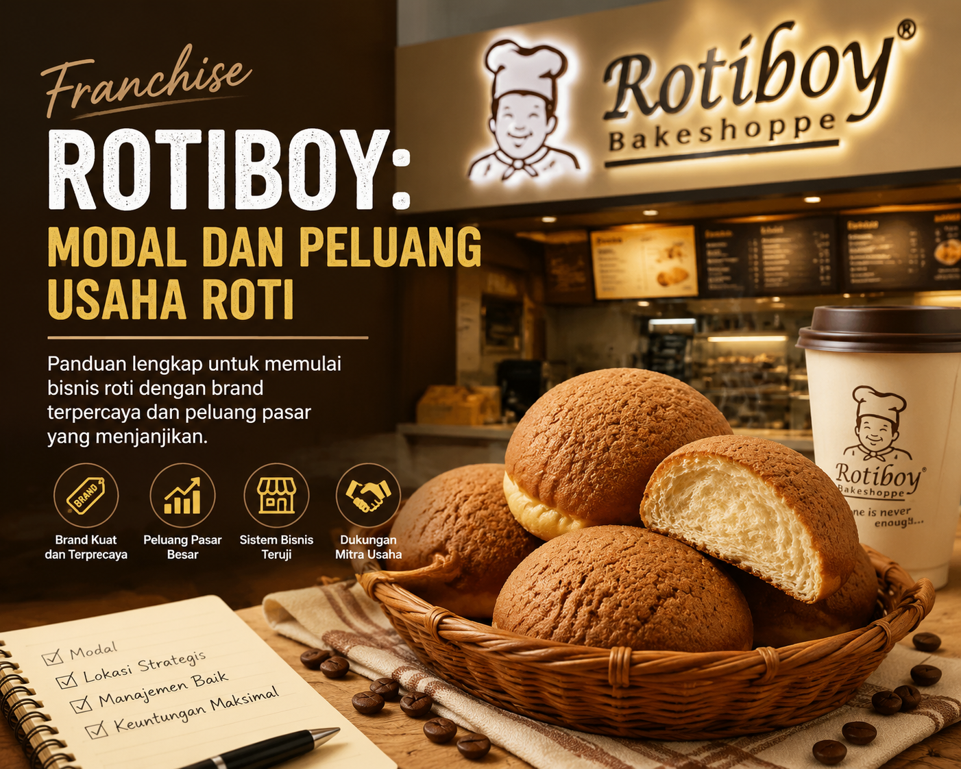 Franchise Rotiboy: Modal dan Peluang Usaha Roti