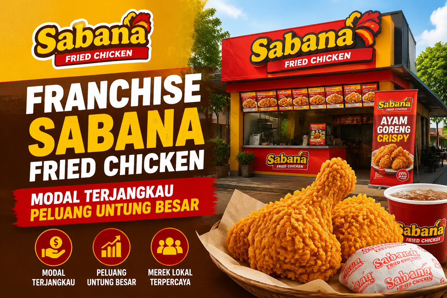 Franchise Sabana Fried Chicken: Modal Terjangkau dan Peluang Untung Besar