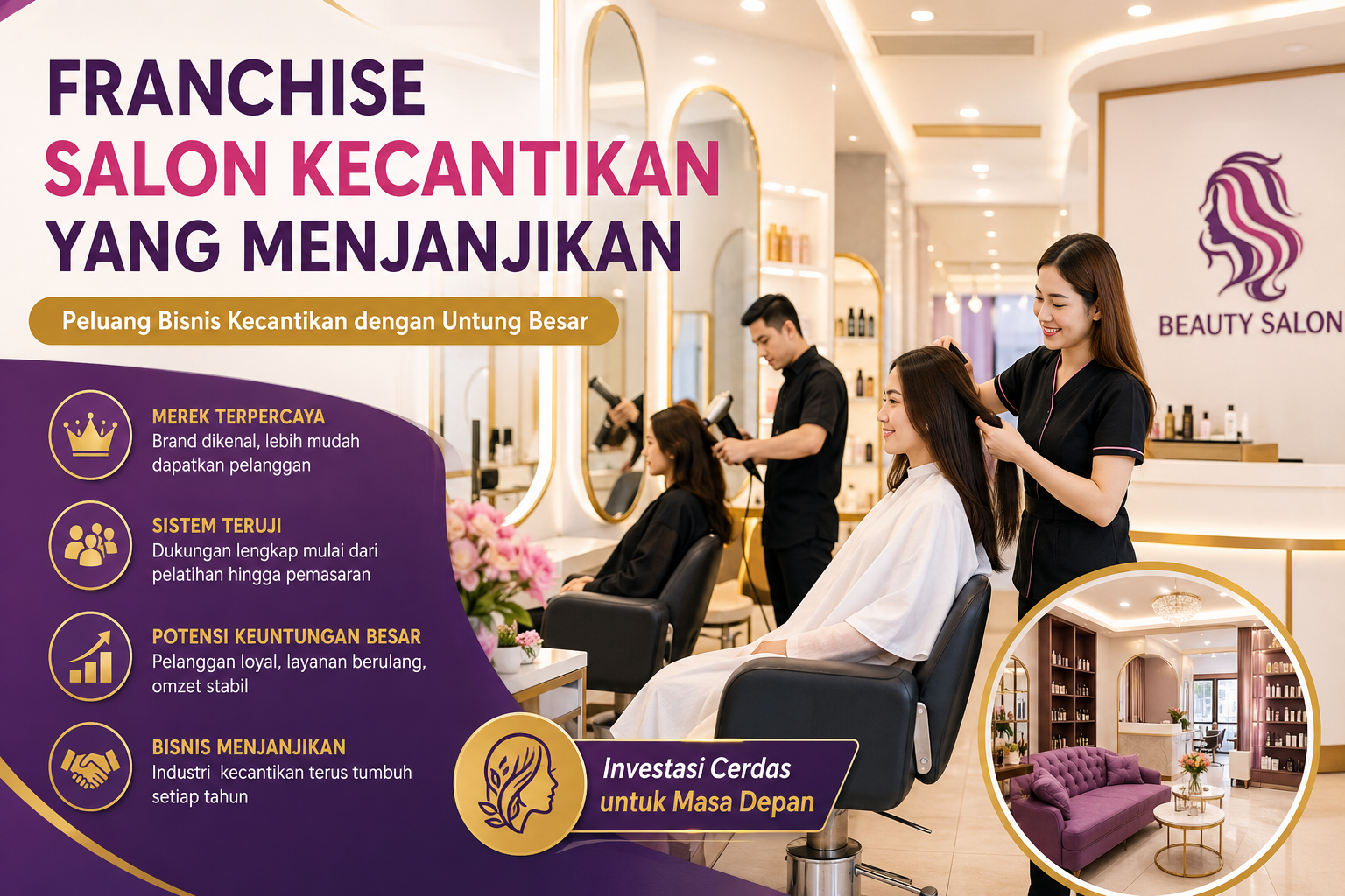 Franchise Salon Kecantikan yang Menjanjikan untuk Memulai Bisnis Kecantikan dengan Peluang Untung Besar