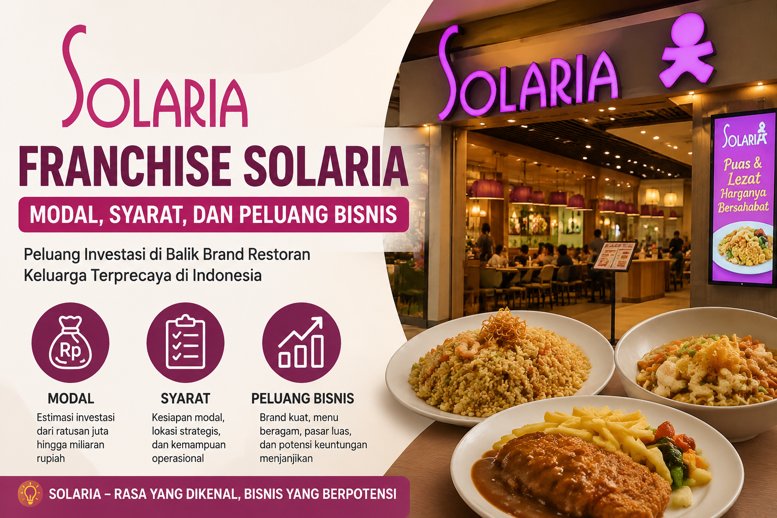 Franchise Solaria: Modal, Syarat, dan Peluang Bisnis