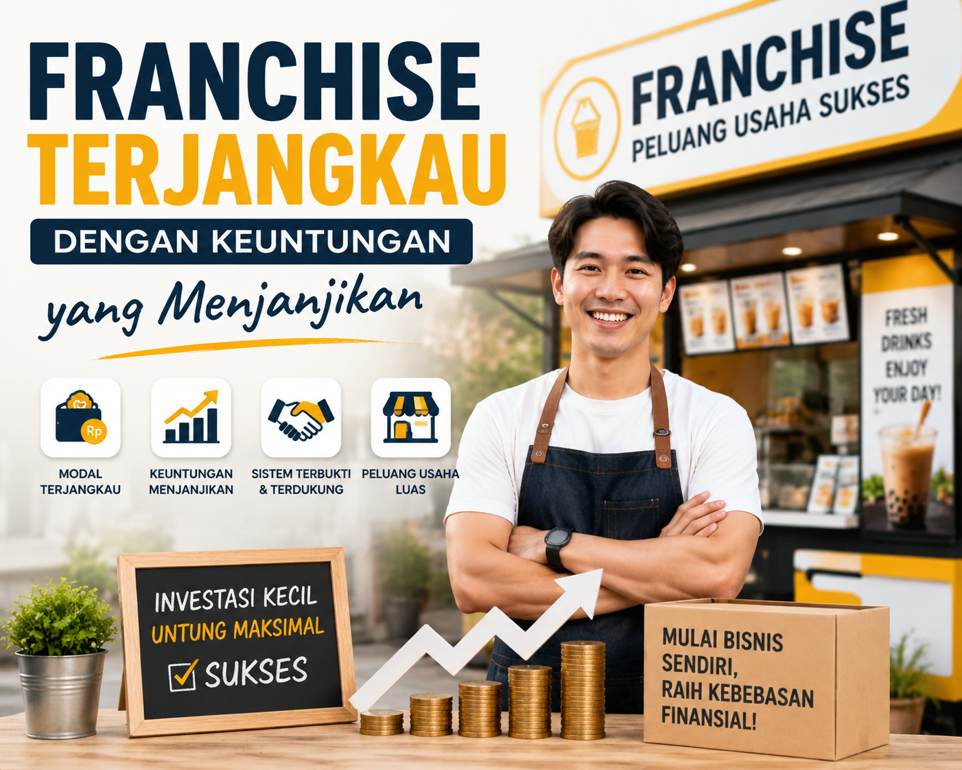 Franchise Terjangkau dengan Keuntungan yang Menjanjikan