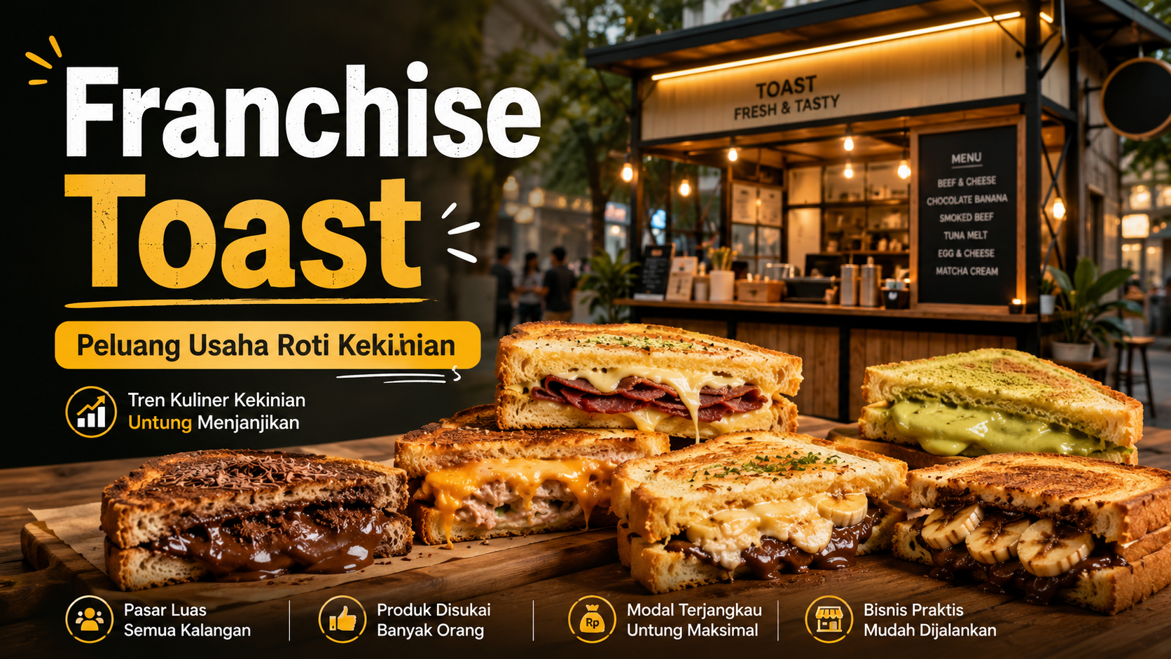 Franchise Toast: Peluang Usaha Roti Kekinian