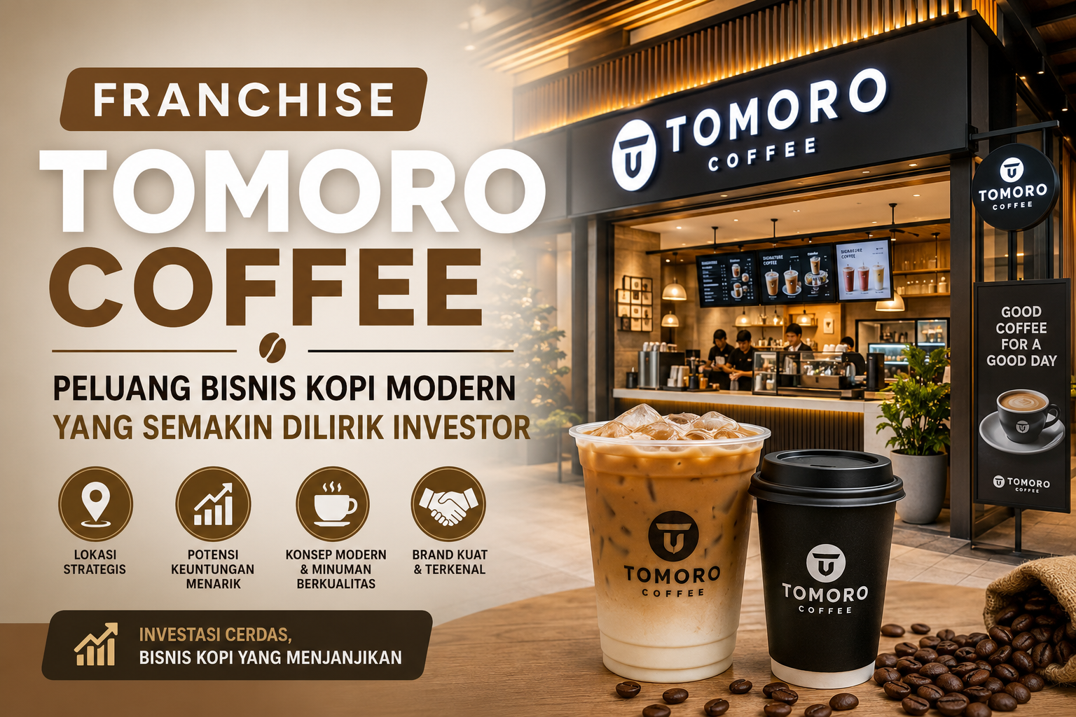 Franchise Tomoro Coffee Peluang Bisnis Kopi Modern yang Semakin Dilirik Investor