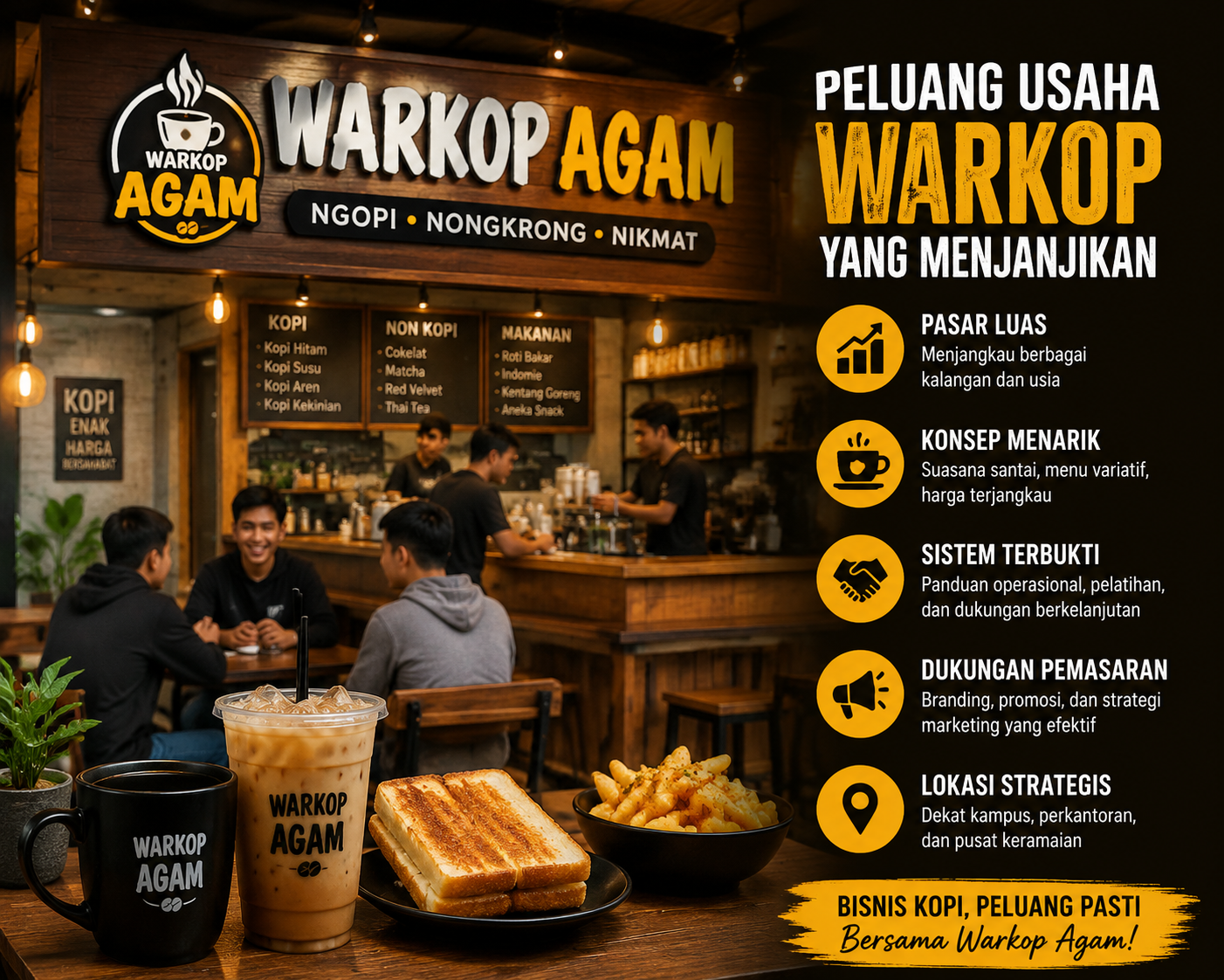 Franchise Warkop Agam: Modal dan Peluang Usaha Warkop
