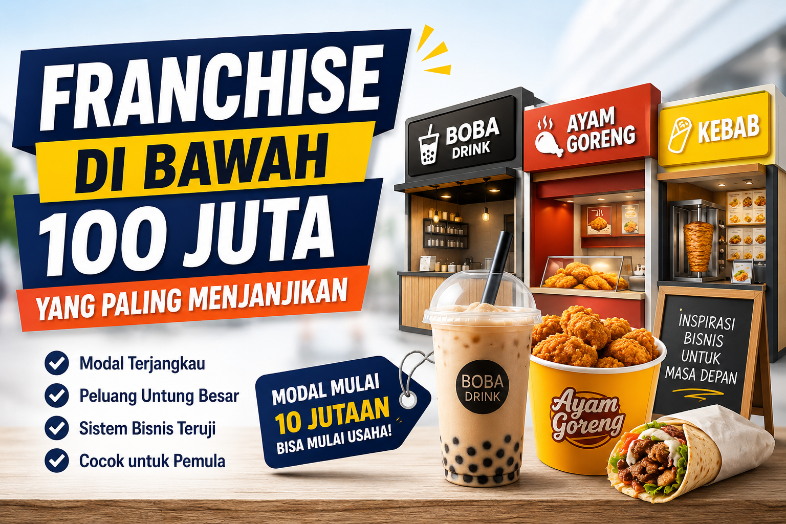 Franchise di Bawah 100 Juta yang Paling Menjanjikan