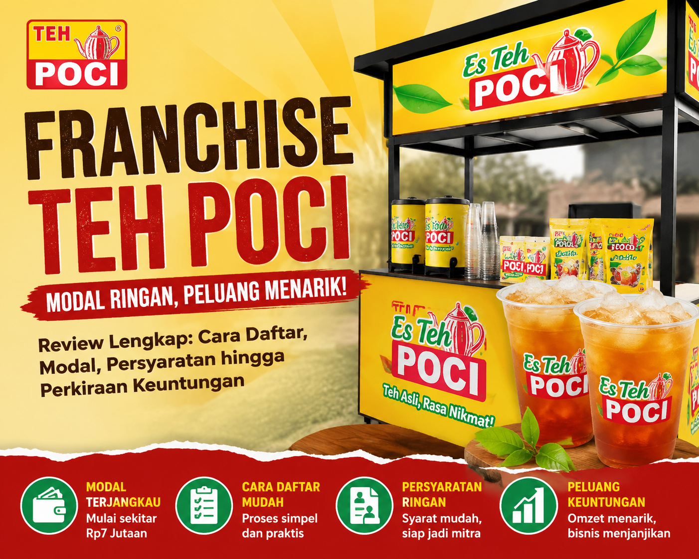 Franchise Teh Poci: Harga Kemitraan, Keuntungan, dan Cara Daftar Terbaru 2026