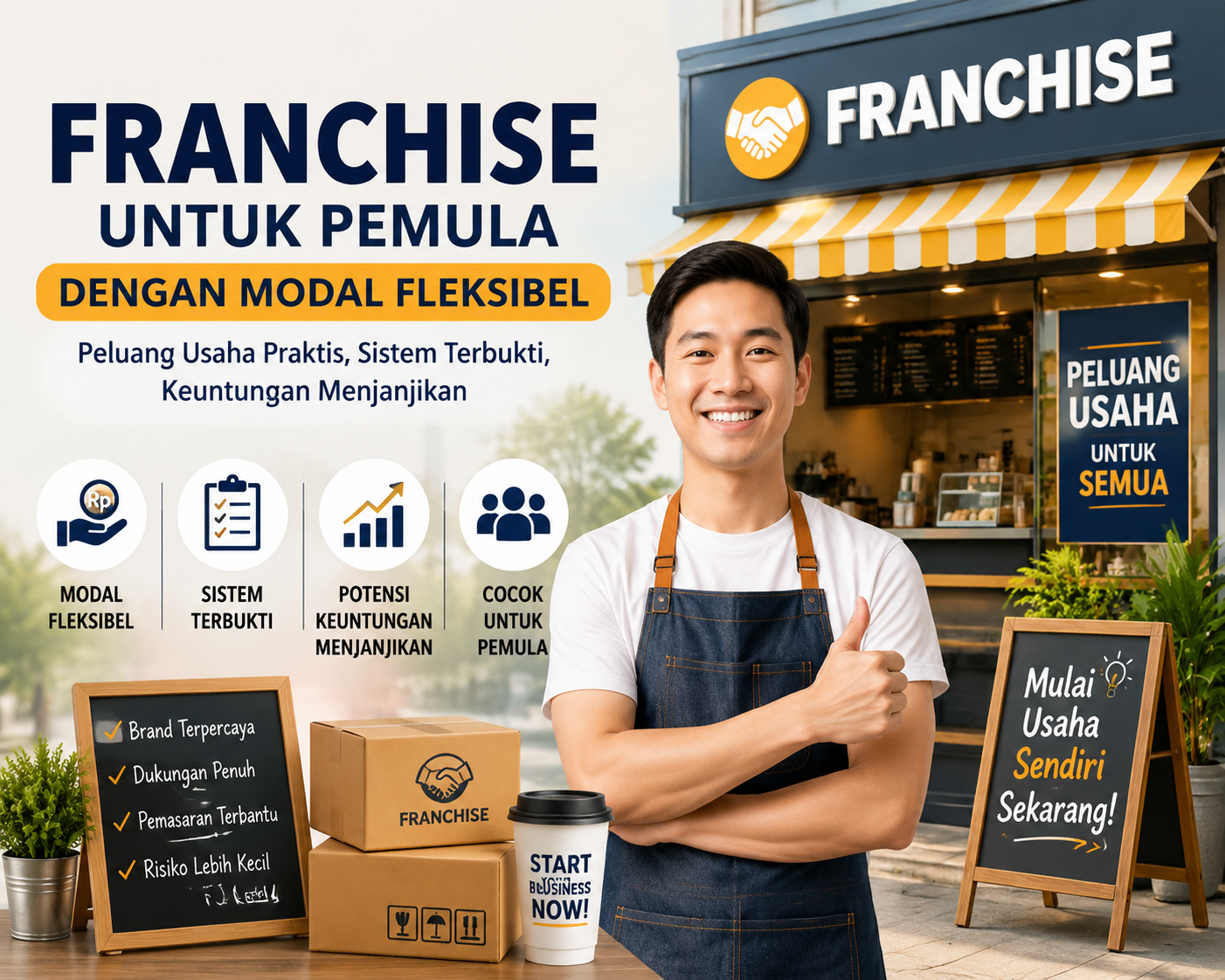 Franchise untuk Pemula dengan Modal yang Fleksibel