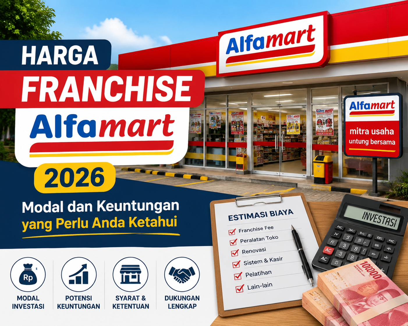 Harga Franchise Alfamart 2026, Modal dan Keuntungan yang Perlu Anda Ketahui