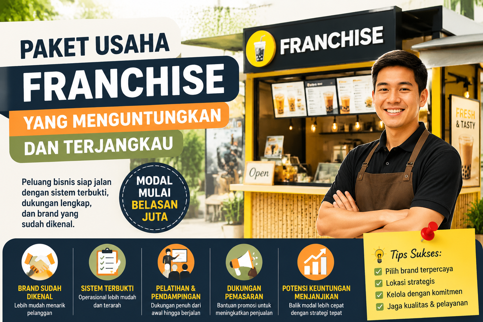 Paket Usaha Franchise yang Menguntungkan dan Terjangkau