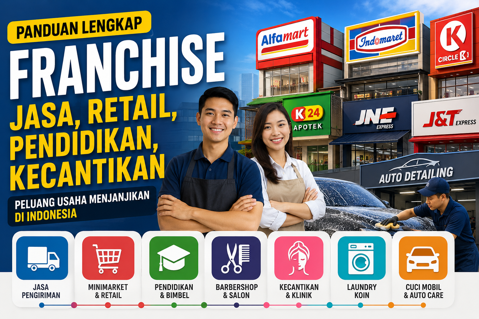Panduan Lengkap Franchise Jasa, Retail, Pendidikan, dan Kecantikan di Indonesia
