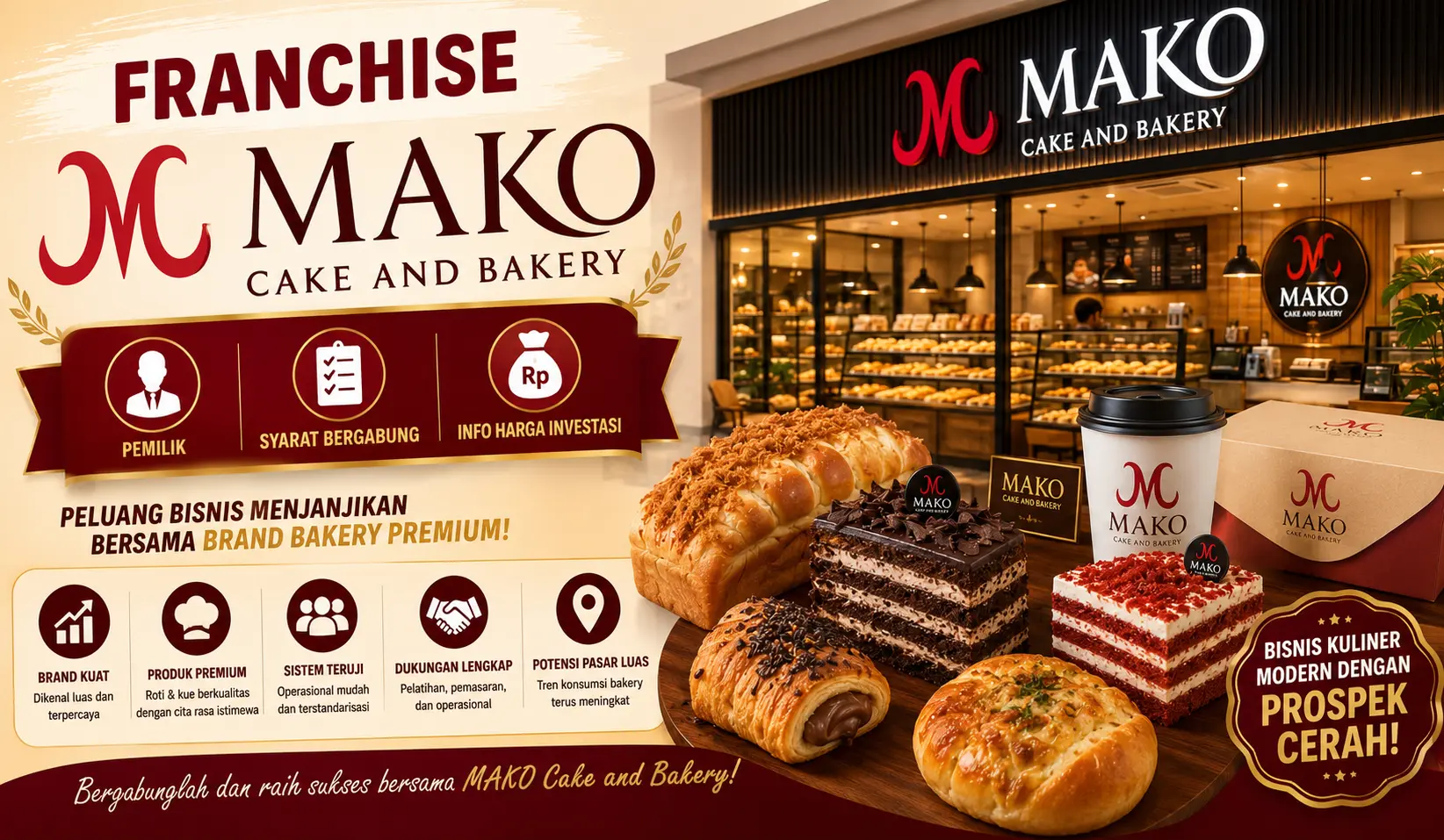 Franchise MAKO, Pemilik, Syarat Bergabung, Info Harga Investasi